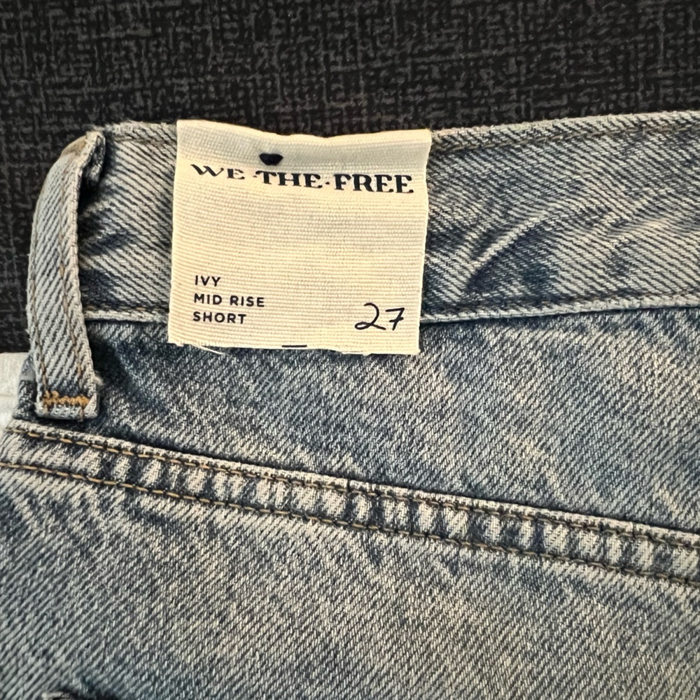 Free People Ivy Mid Rise Jean Short - Picture 7 of 14